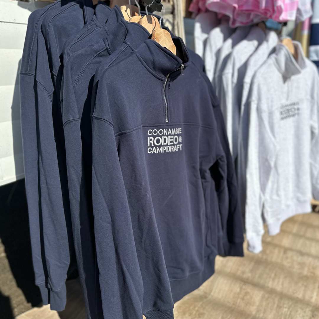 Coonamble Rodeo 1/4 Zip Jumper - Navy