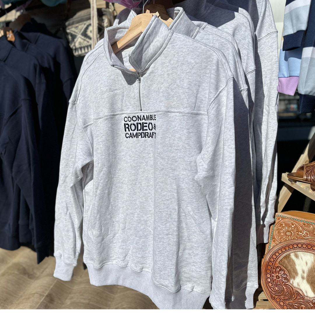 Coonamble Rodeo 1/4 Zip Jumper - Merle Grey