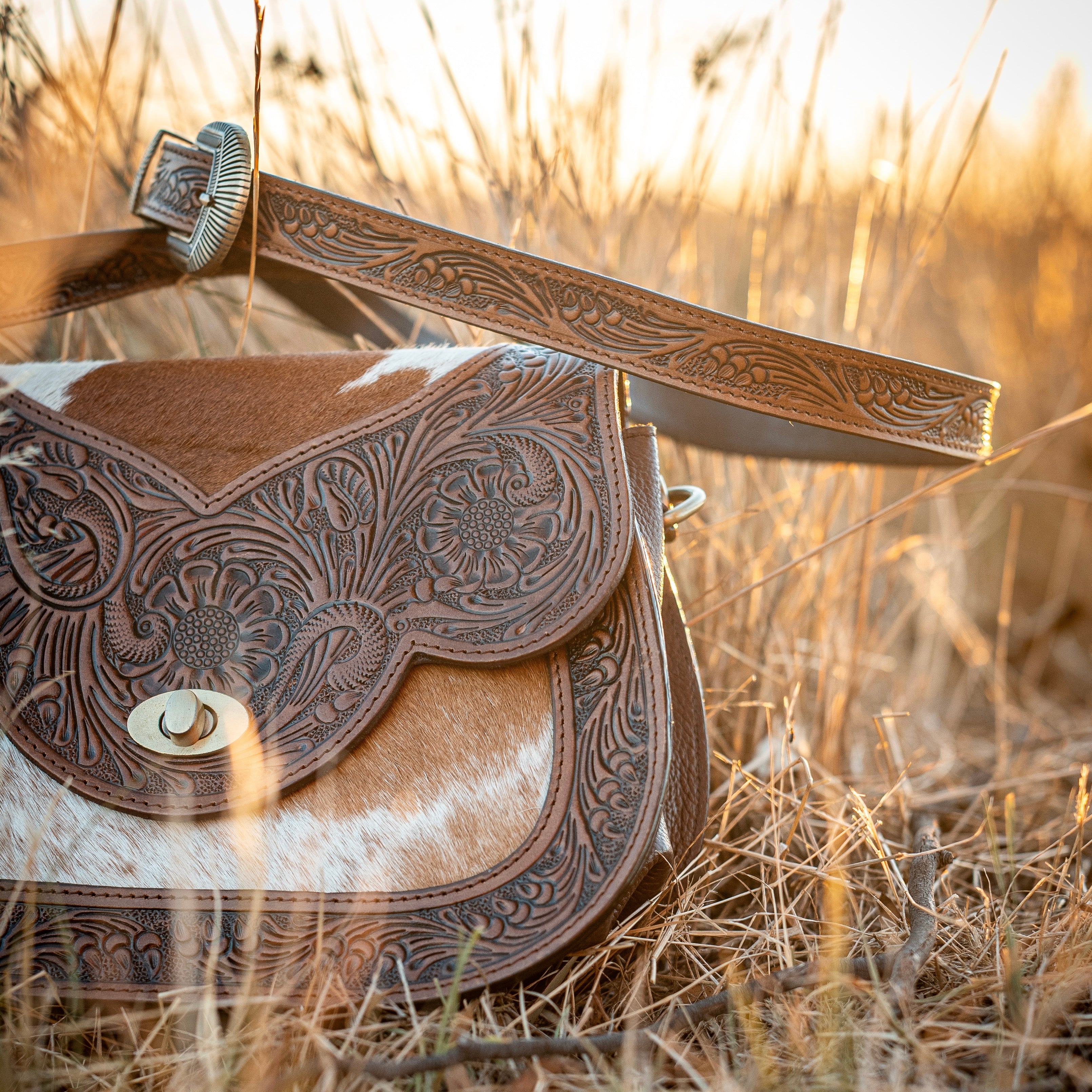 Tooled Leather and Cowhide