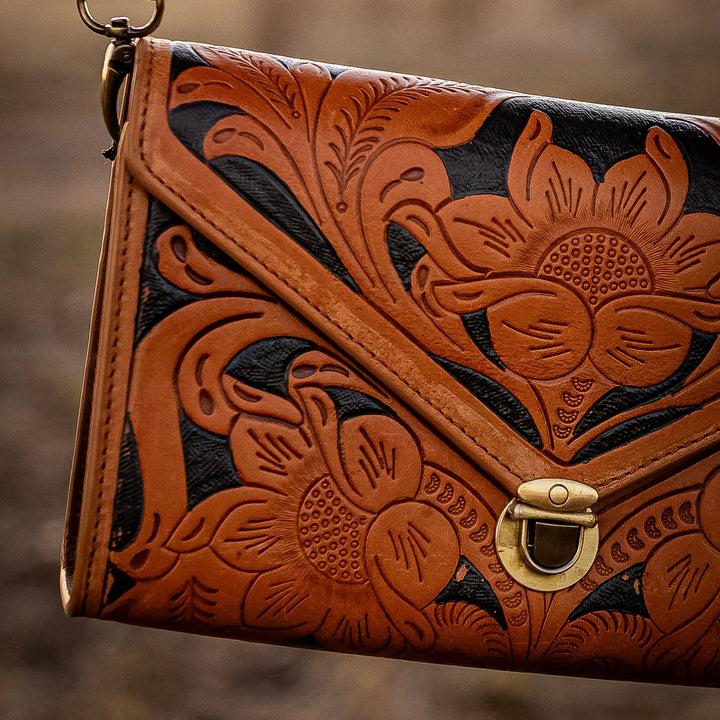 CIRCE HAND-TOOLED BAG