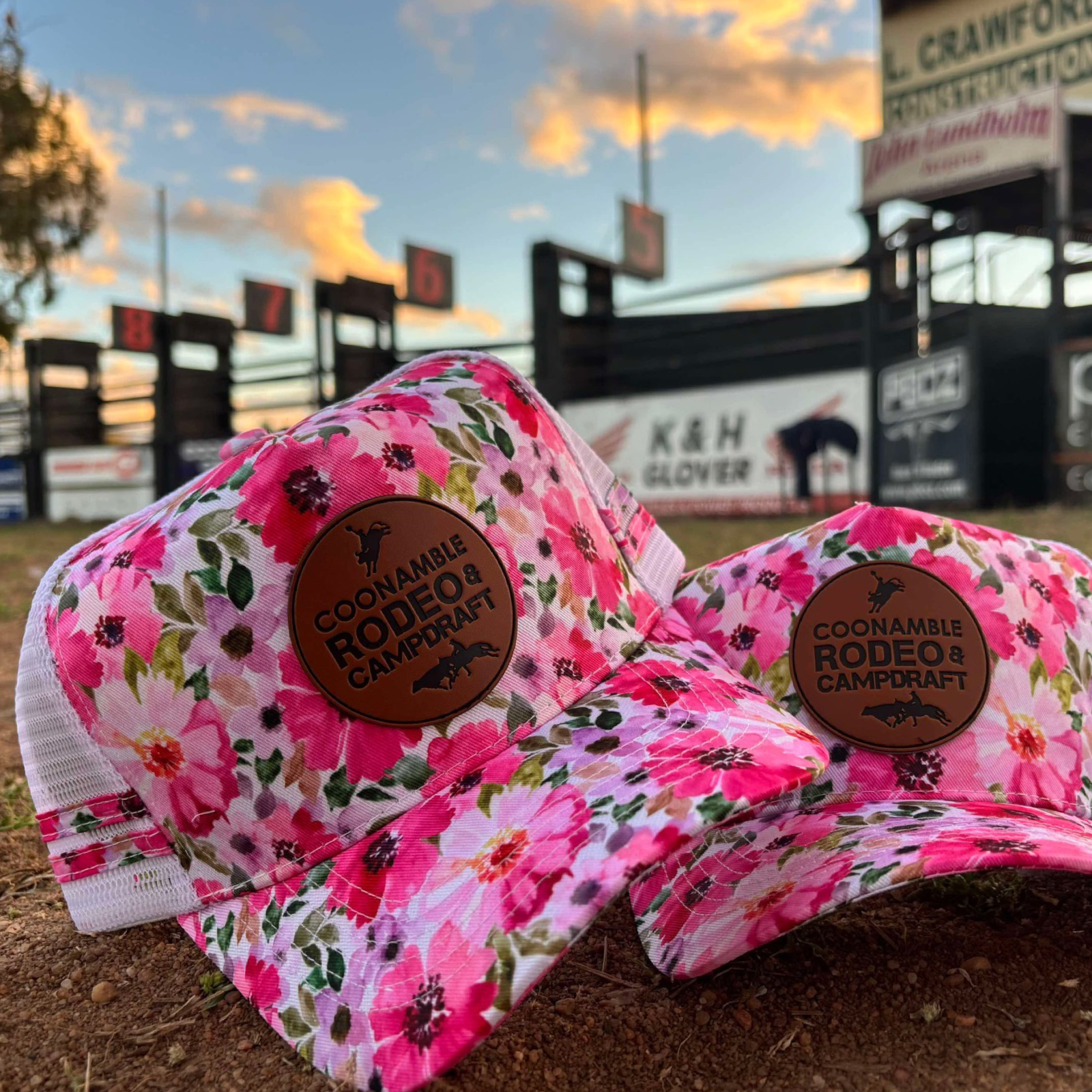 Coonamble Rodeo and Campdraft Trucker Cap - Floral – Jones Made