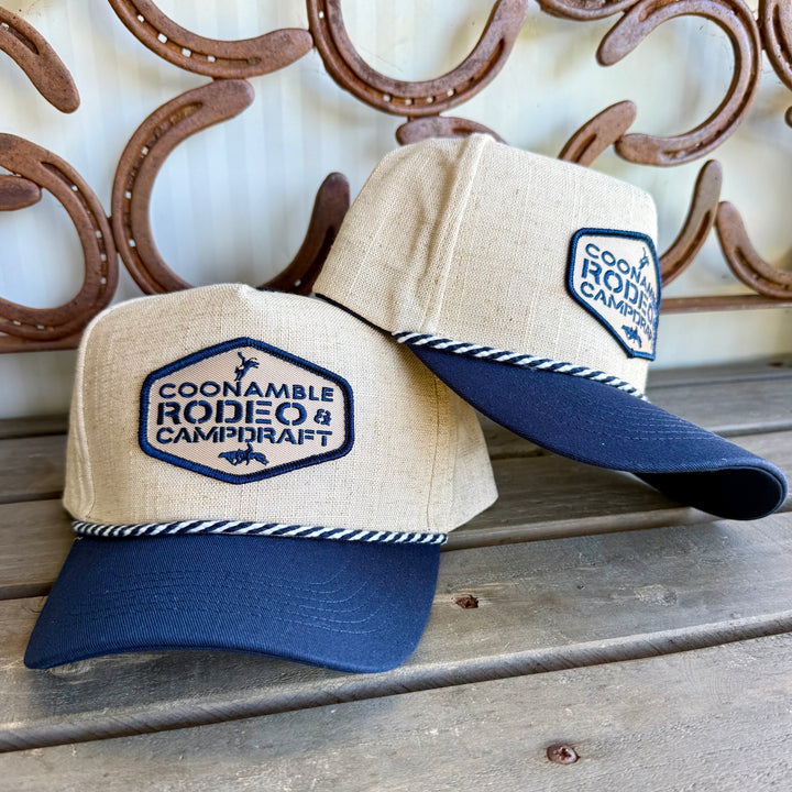 Coonamble Rodeo and Campdraft Linen Cap