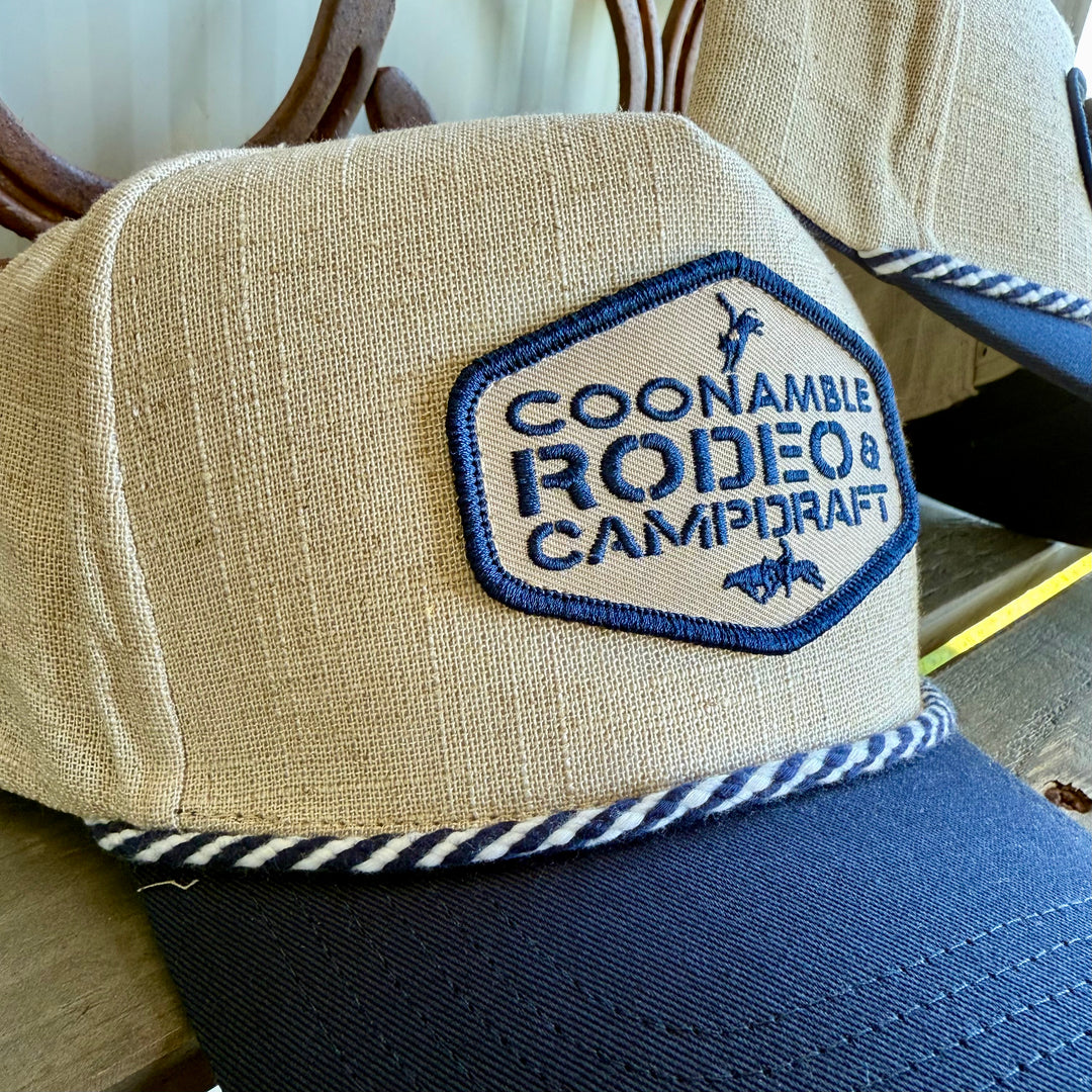 Coonamble Rodeo and Campdraft Linen Cap