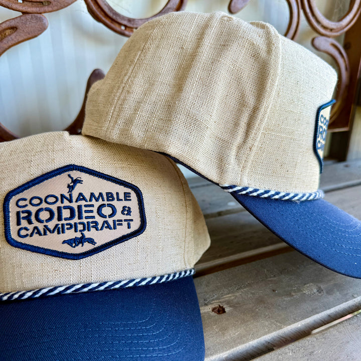 Coonamble Rodeo and Campdraft Linen Cap