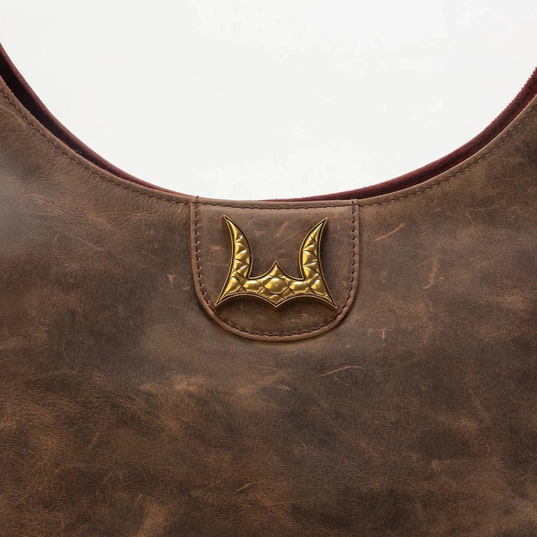 Loyal West Large Bag In Brunette Leather