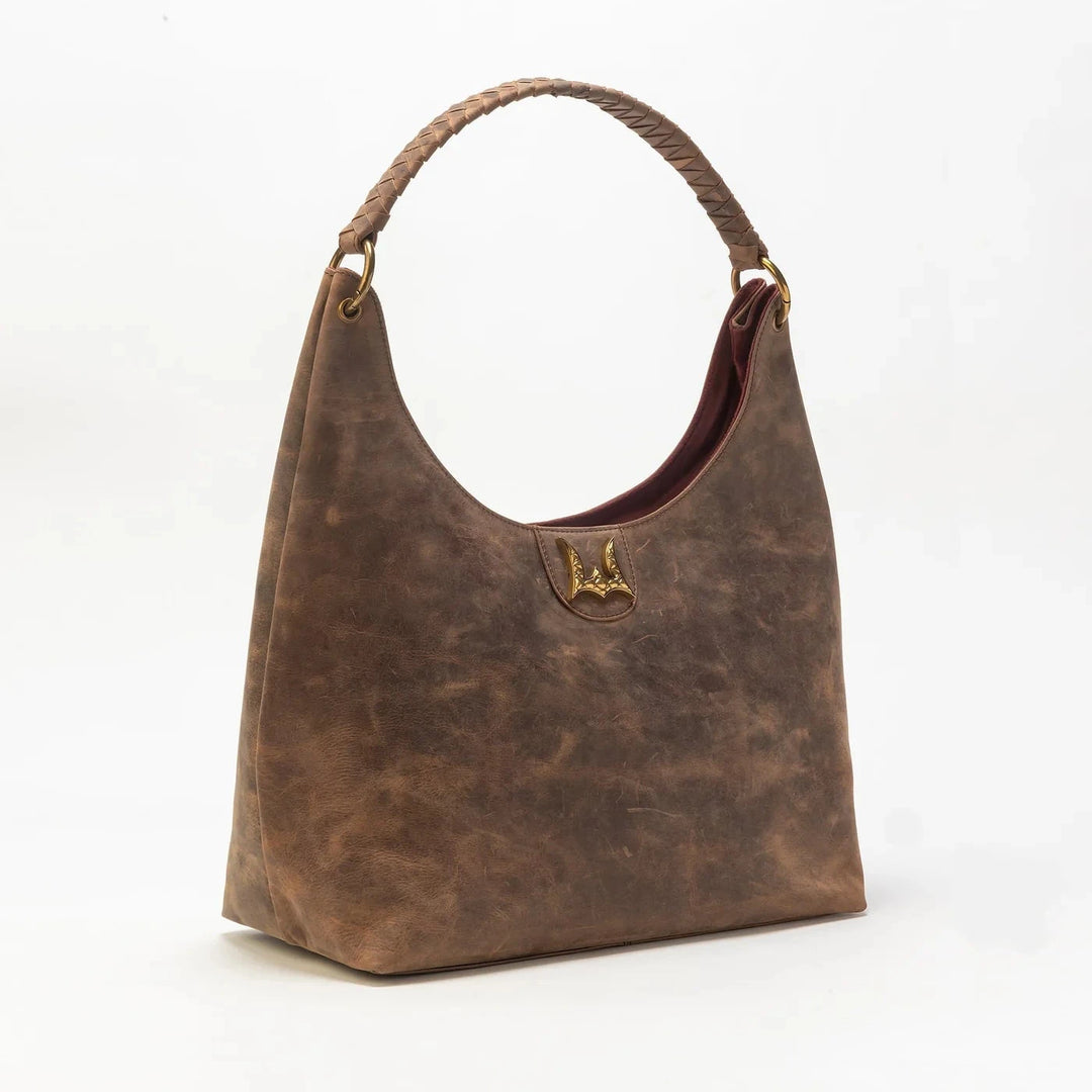 Loyal West Large Bag In Brunette Leather