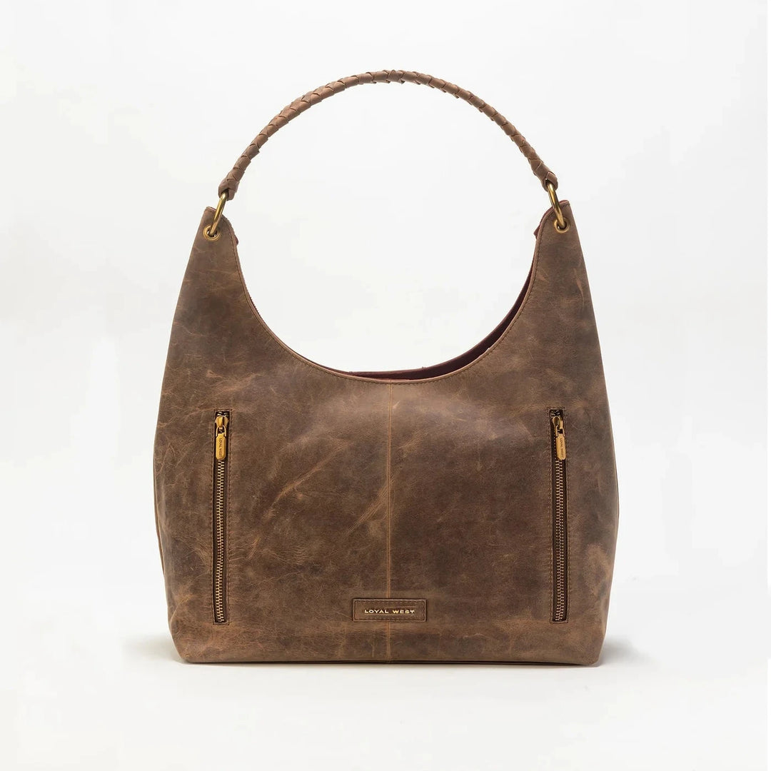 Loyal West Large Bag In Brunette Leather