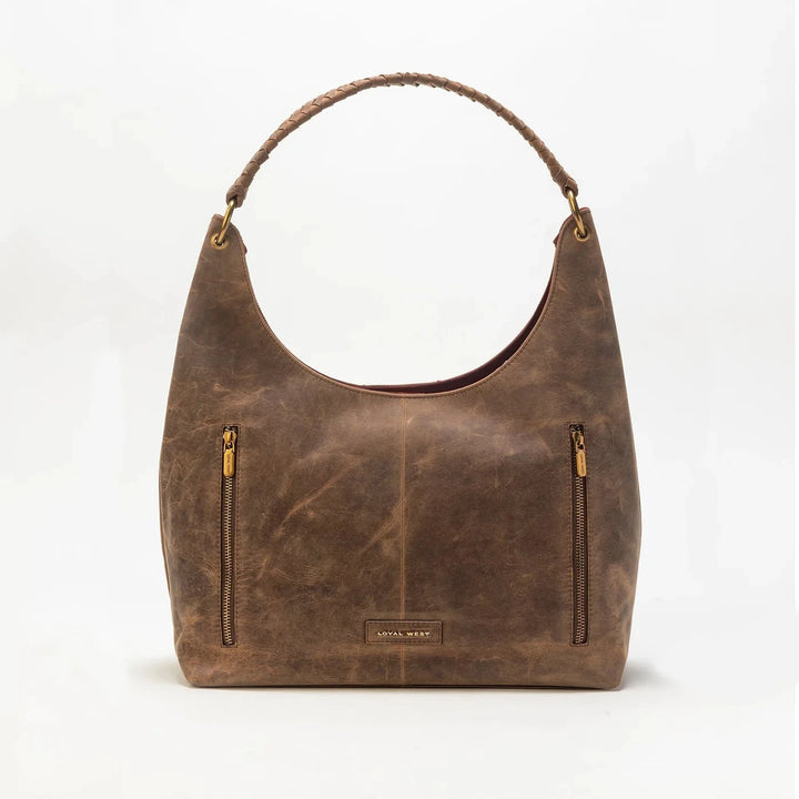 Loyal West Large Bag In Brunette Leather