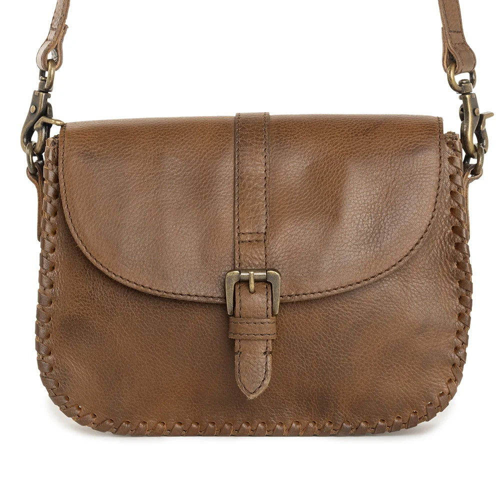 Summerset Vista Leather Bag In Bourbon