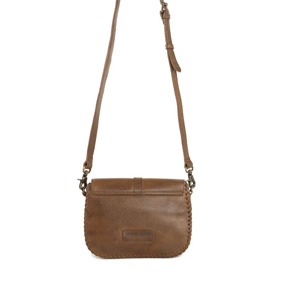 Summerset Vista Leather Bag In Bourbon