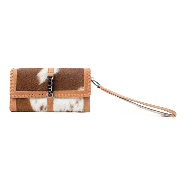 Oracle Ember Hairon Leather Wallet - Tan