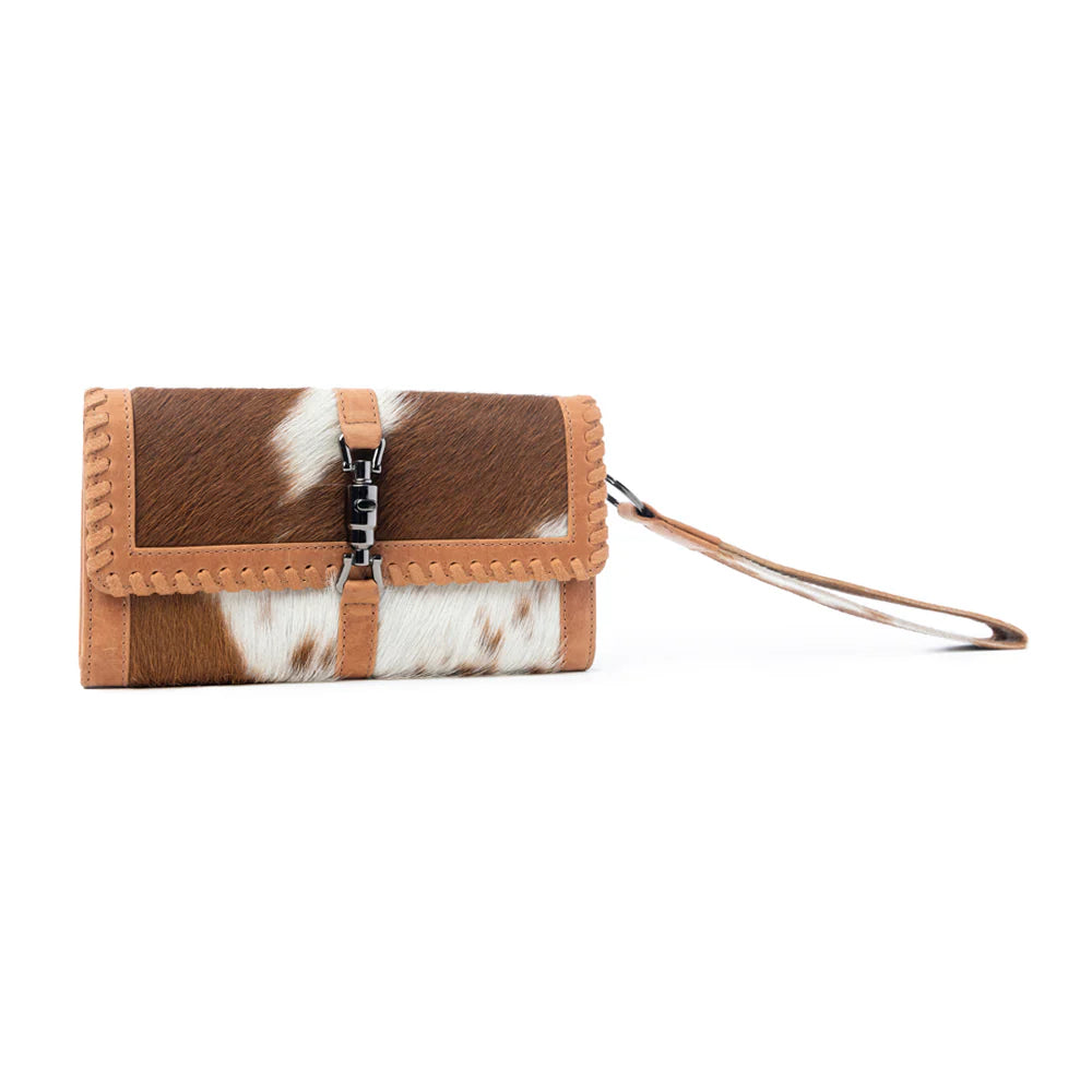 Oracle Ember Hairon Leather Wallet - Tan