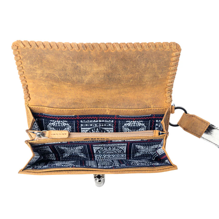 Oracle Ember Hairon Leather Wallet - Black