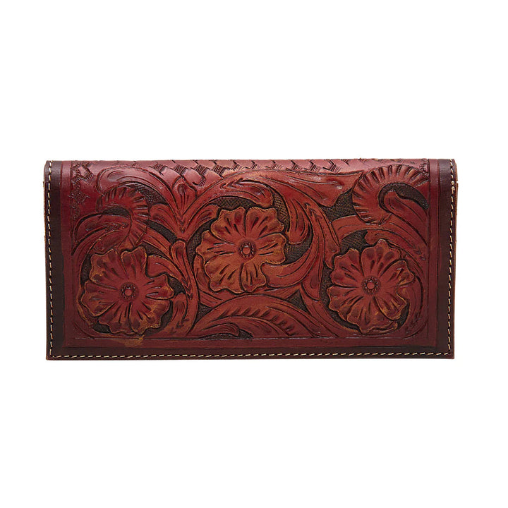 Red Tooled Wallet