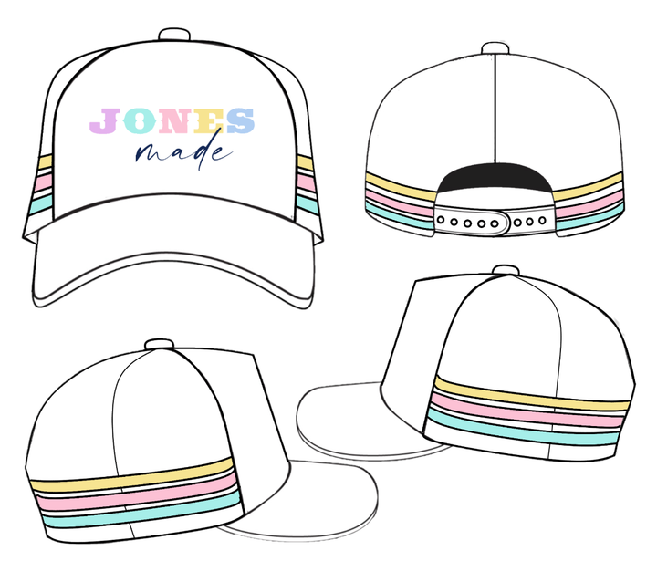 EDIE  Pastel High Profile Trucker Cap